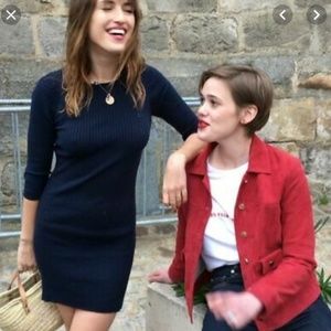 ROUJE PARIS RIBBED MINI DRESS